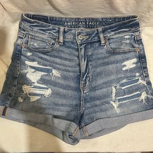 Size 10 Distressed Denim Shorts from American Eagle
